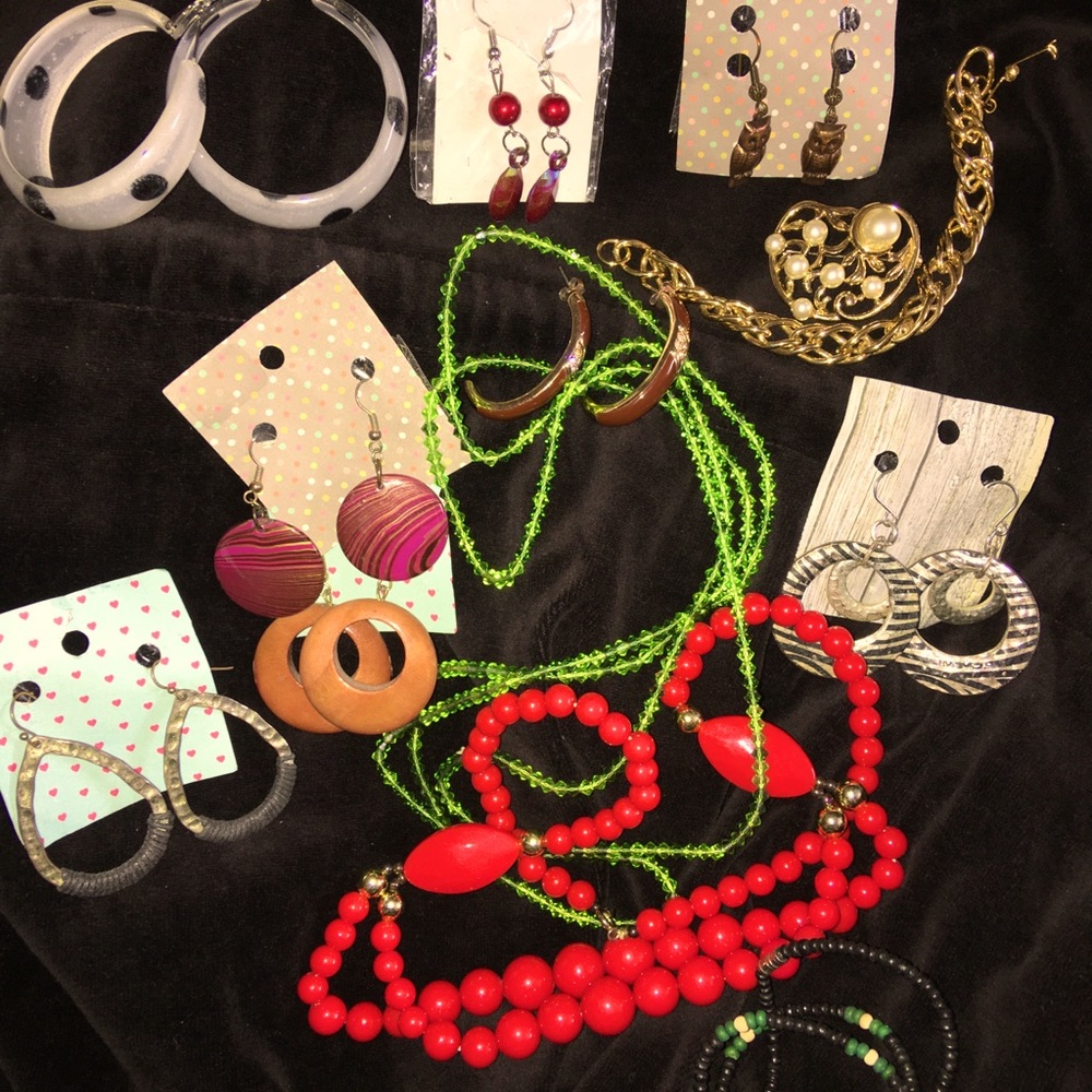 Jewelry Collection Assortment- Earrings primarily